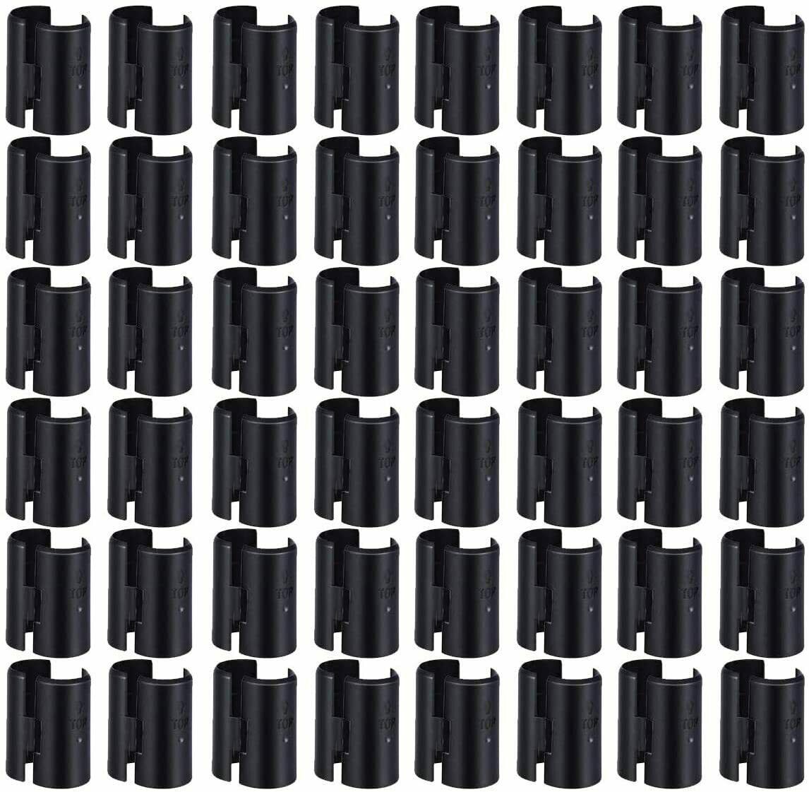 Faxco 50pair 100pieces 1 Inch Wire Shelving Shelf Lock Clips Split Sleeves Metal