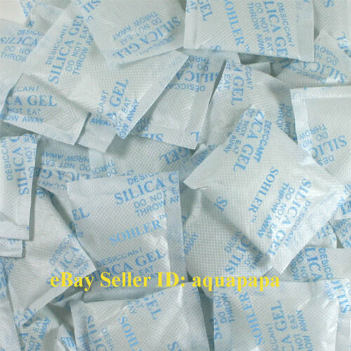 50 Packets 5 Gram Silica Gel Desiccant Non Toxic Moisture Absorber Ship From Usa