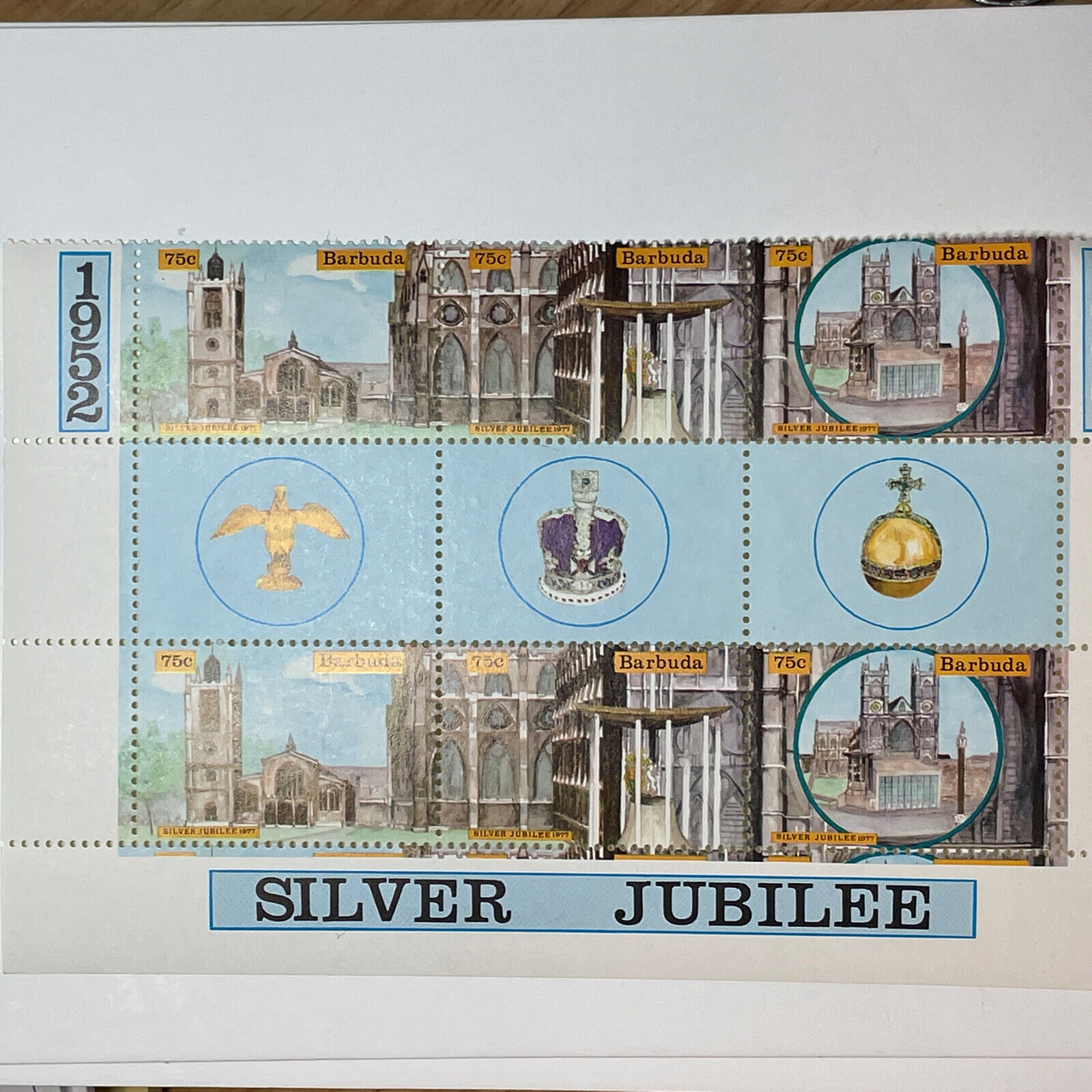 Barbuda 1952-1977 Queens Silver Jubilee -mint/never Hinged/original Gum