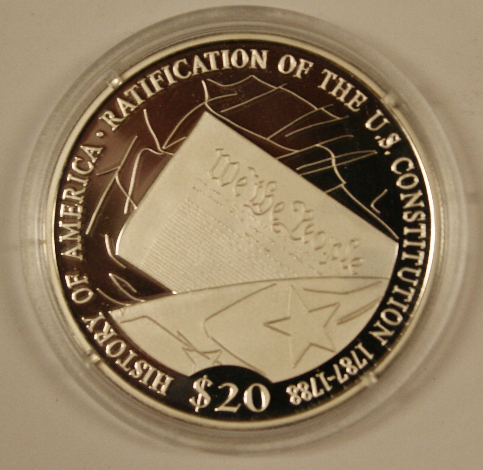 2006 Liberian 20 Dollar Silver Coin, The Ratification of the U.S. Constitution