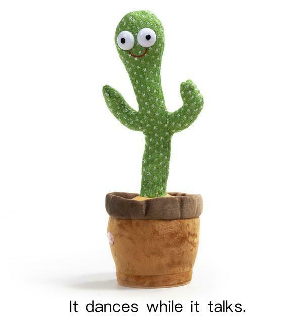 Talking Dancing Cactus Mimicking Toy Gift For Kids Toddlers Girlfriend Women Men