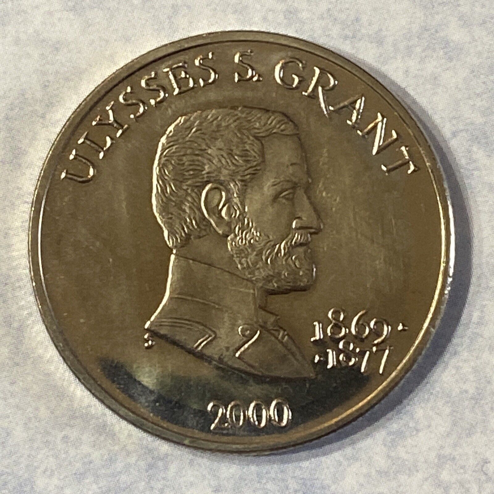 Ulysses S Grant - 2000 Republic Of Liberia Five Dollar $5 Coin - Collectors Coin