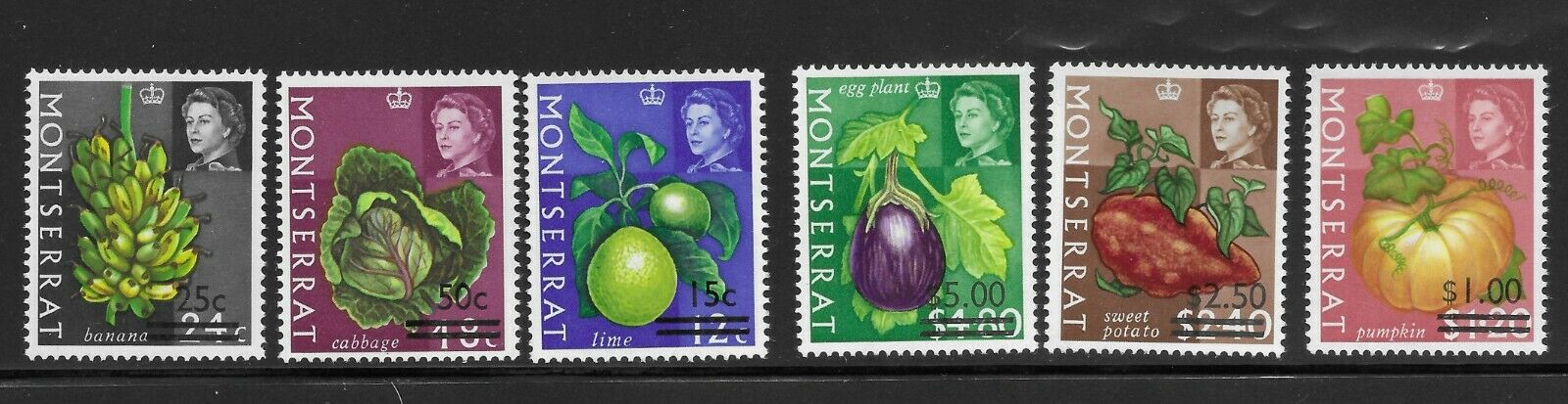 British Montserrat Stamp # 193//198 Mint OG MNH $35 (Q4)