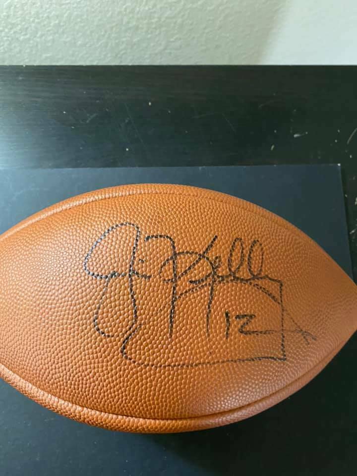Jim Kelly Signed Replica Wilson 75th Football Buffalo Bills Beckett Autograph