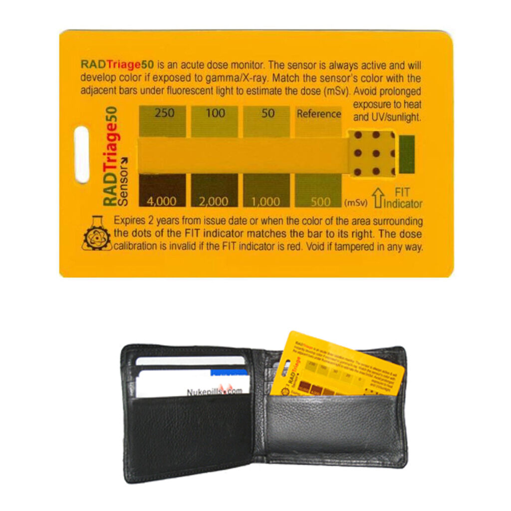 RADTriage 50 Personal Radiation Detector for wallet or pocket. FREE SHIPPING.