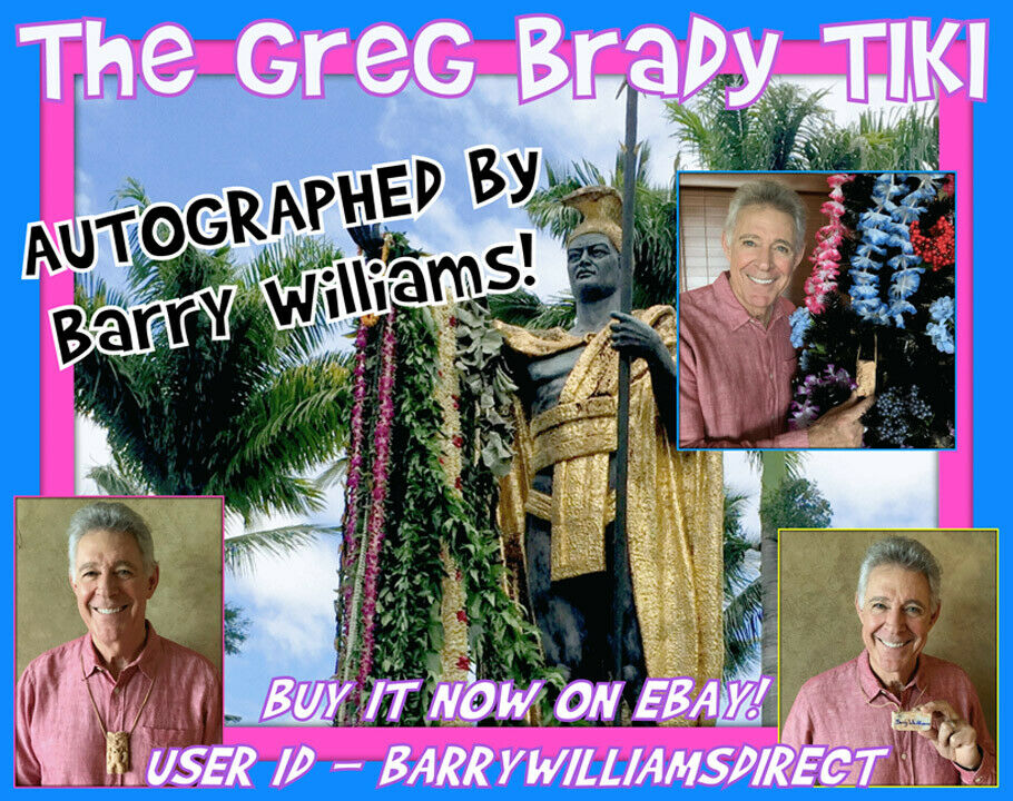 BARRY WILLIAMS DIRECT! The Greg Brady GOOD LUCK TIKI As Seen On The Brady Bunch!