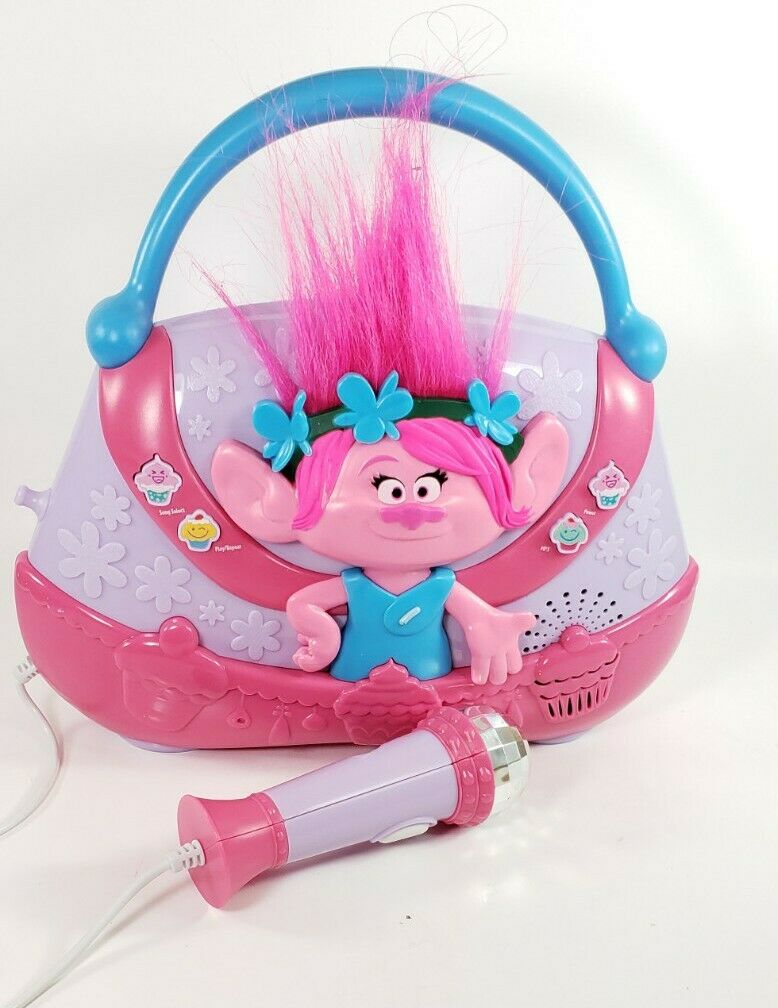 Dreamworks Trolls - Sing Along Boombox - Real Working Mic - Connect To Mp3