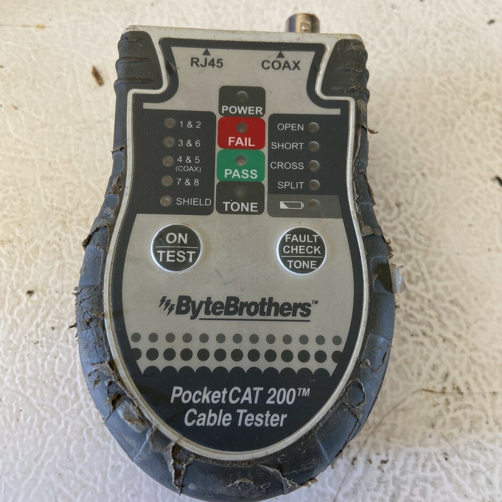 Byte Brothers Cable Tester, Rj45/cat  Pocket Cat Ctx200p