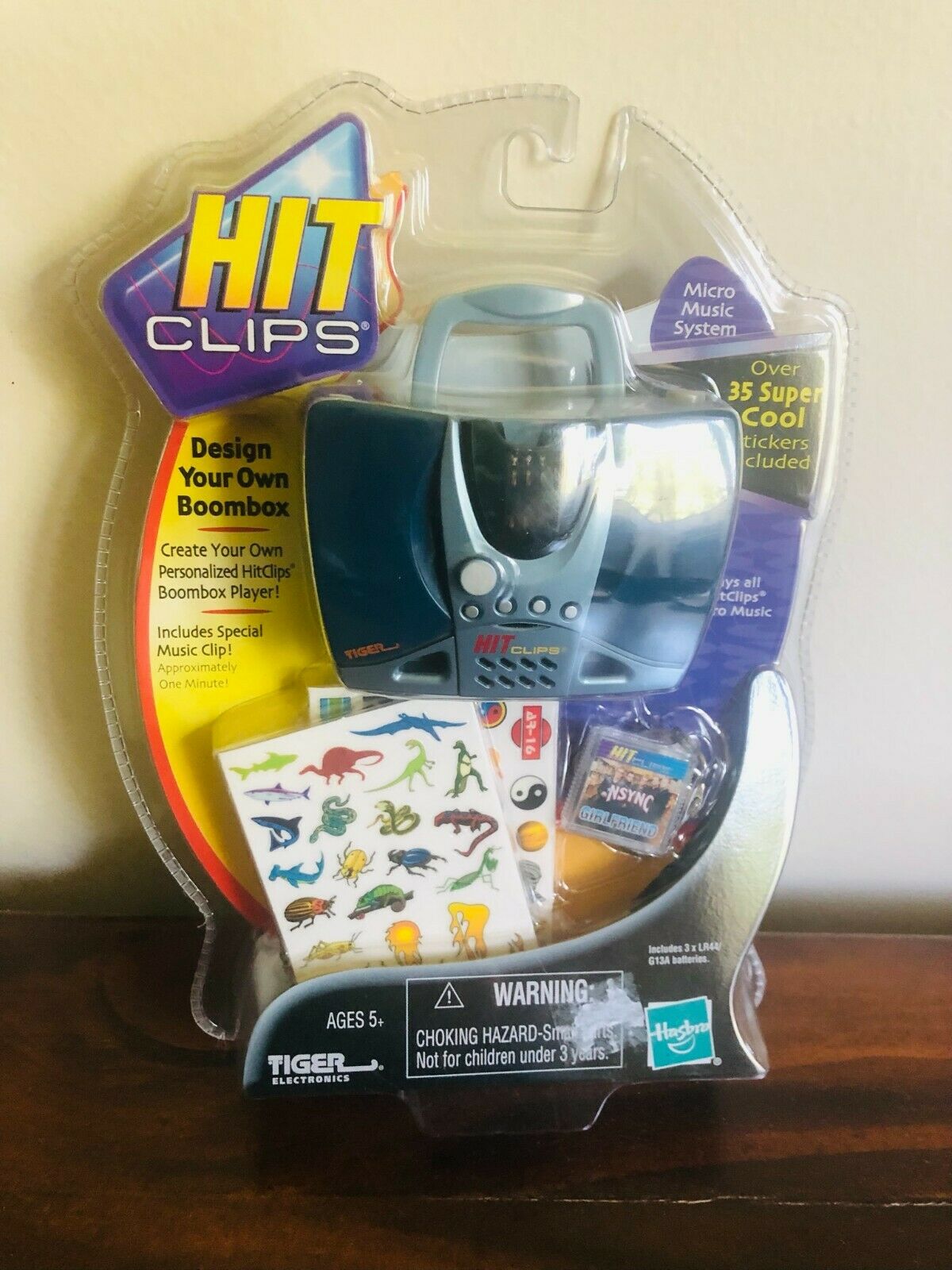 HitClips Hasbro Tiger Rockin' Micro Mini Boombox w/ NSync Unopened