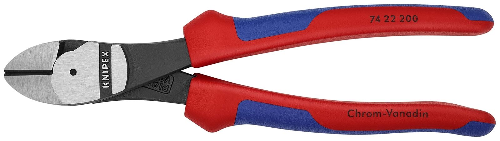 Knipex 74 22 200 Comfort Grip High Leverage Angled Diagonal Cutter