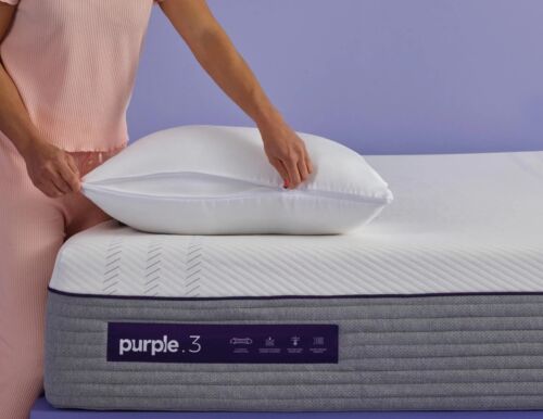 The Purple Plush Pillow - King Size. Adjustable, Cool, and Comfy.