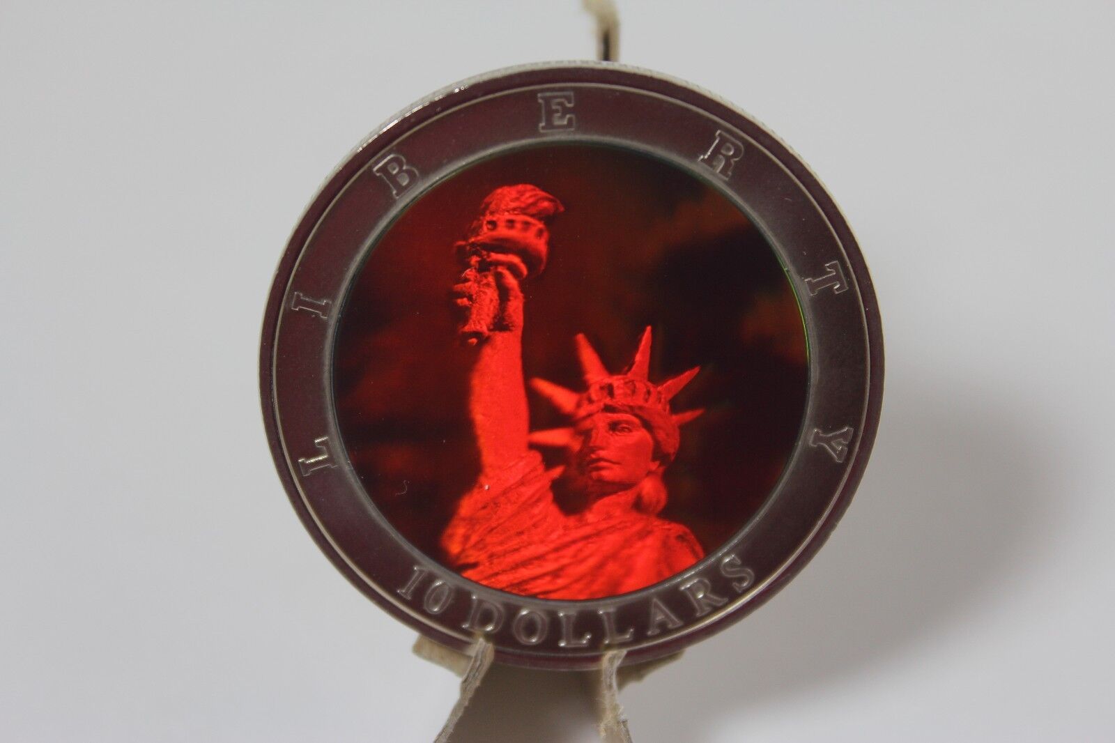 2002 Republic Of Liberia $10 History Of America Statue Of Liberty Coin W/ Coa