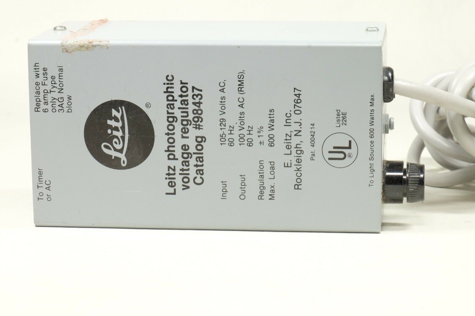 Leica Voltage Stabilizer #98437 for V35 enlarger