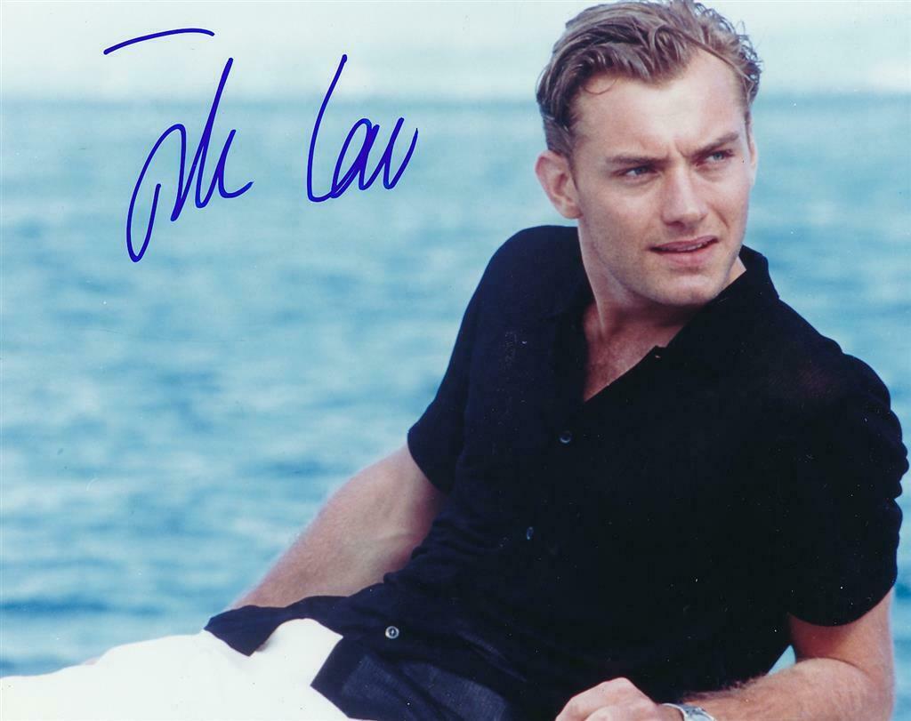 Jude Law - "the Talented Mr. Ripley" Signed Color Photograph