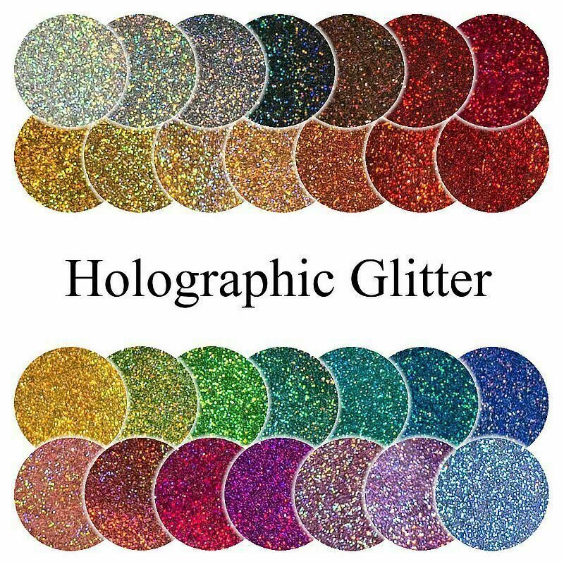 ❤️ Holographic Glitter 🎨 7 Pack 📦 Ultra Extra Fine 1/128" .008" 0.2mm Glitter