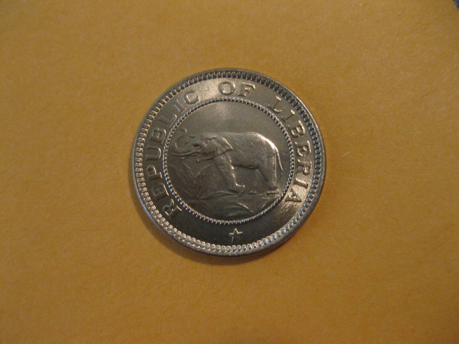 1941 Liberia 1/2 Cent Coin Elephant Sweet Classic Coin Unc Beauty Nice Ebayship