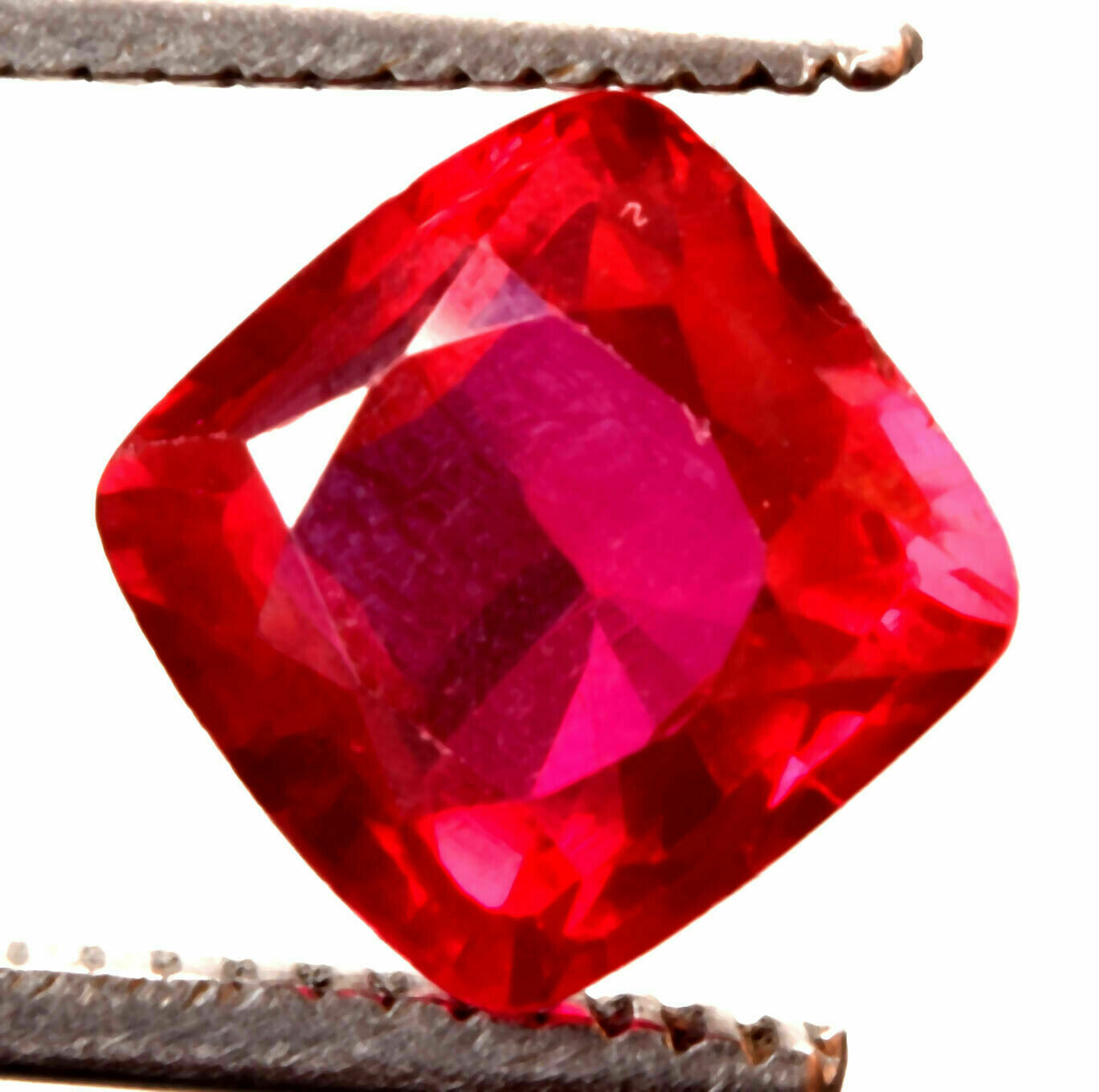 11.60 Cts. Natural Mozambique Red Ruby Antique Cushion Shape Certified Gemstone