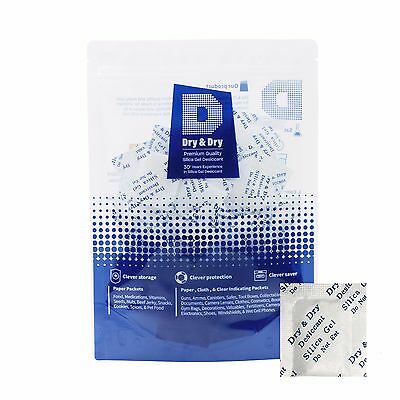 1 Gram X 100 Pk  "dry & Dry" Silica Gel Packets - Reusable(fda Compliant)