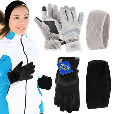 Polar Extreme Womens Touchscreen Gloves And Headband Set For Texting Smartphone