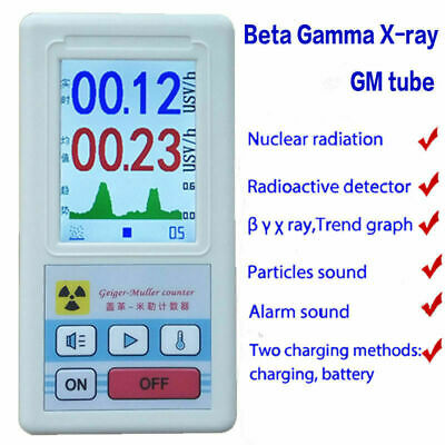 Geiger Counter Beta Gamma X-ray Nuclear Radiation Detector Dosimeter Tester