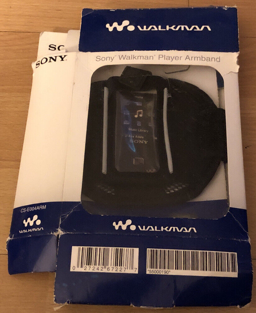 Used Cs-e004arm Sony Walkman Player Armband Holder W Storage Pocket